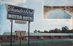 Thunderbird Motor Hotel Postcard