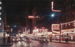 Twilight on Randolph Street Chicago, IL Postcard Postcard Postcard