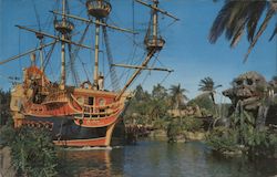 Pirate Ship, Disneyland Anaheim, CA Postcard Postcard Postcard