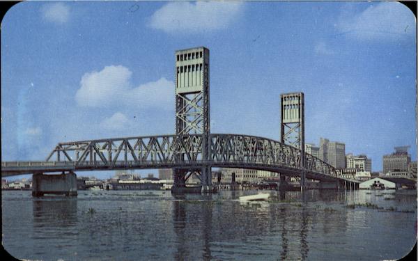 Two Steel Draw Bridges Jacksonville Florida