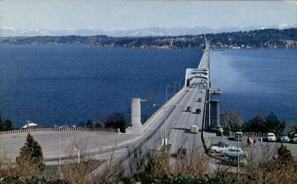 Lake Washington Floating Bridge Seattle