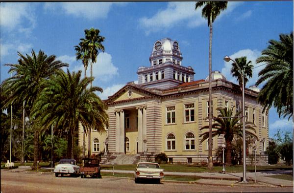 Stately Plams Surround Madison County Courthouse Florida
