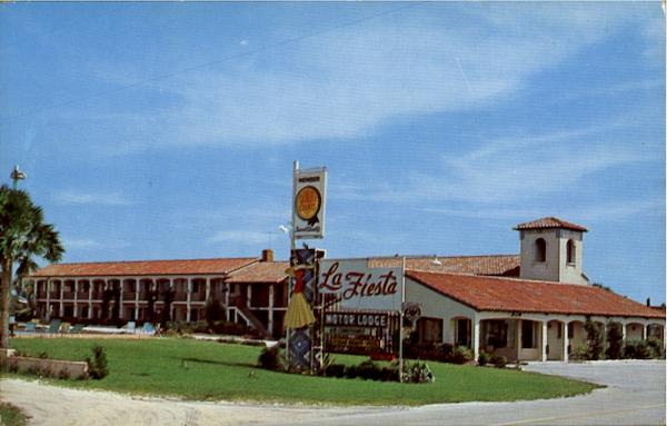 La Fiesta Motor Lodge, On The Ocean Highway Aia South Saint Augustine Beach Florida