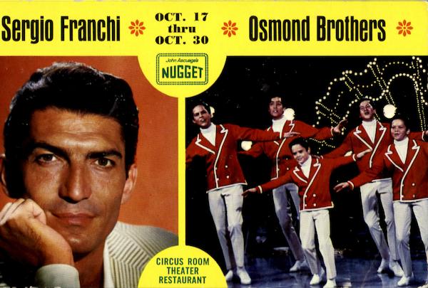 Sergio Franchi Osmond Brothers Celebrities