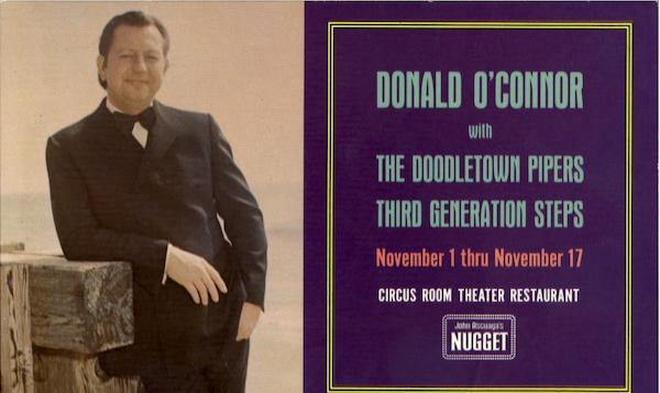 Donald O'Connor With The Doodletown Pipers Third Generation Steps