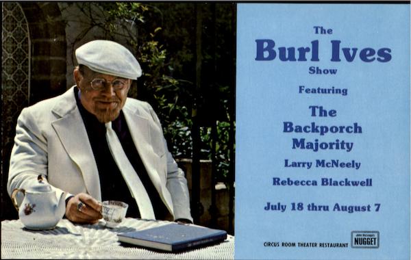 The Burl Ives Show Featuring The Backporch Majority, Larry Mcneely Rebecca Blackwell