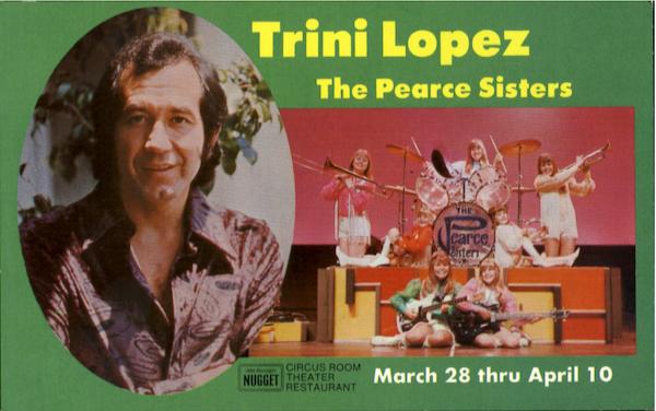 Trini Lopez The Pearce Sisters Celebrities