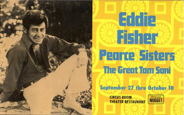 Eddie Fisher Pearce Sisters The Great Tom Soni Celebrities