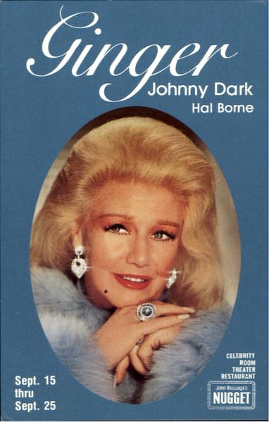 GINGER JOHNNY DARK Hal Borne Celebrities