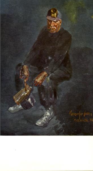 THE MINER by George Luks Art