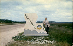 Welcome to Louisiana Scenic, LA Postcard Postcard