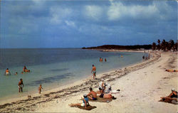 Beach At Bahia Honda Postcard