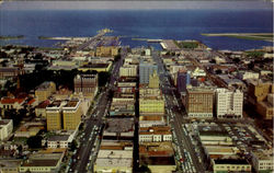 Air View Of Downtown Postcard
