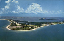 Airview Of Ft. De Soto Park, Mullet Key Postcard