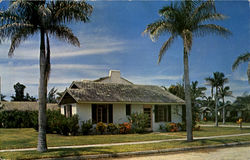Scene At Florasota Gardens Postcard