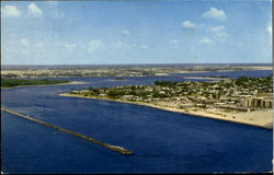 Aerial View Of The Palm Beach Inlet Postcard