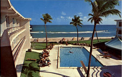 The Barefoot Mailman Hotel & Beach Club, 1061 Hillsboro Mile Pompano Beach Postcard