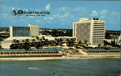 Americana, The Hotel Of The Americas., Oceanfront At 97th Street Miami Beach, FL Postcard Postcard