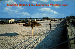 Daytona Beach, Fla., Everyones Vacation Spot Florida Postcard Postcard