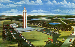 Citrus Observation Tower, U.S. Highway 30 Postcard