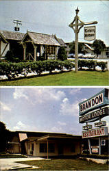 Brandon Motor Lodge/Town House Restaurant, 906 East Brandon Blvd. Florida Postcard Postcard