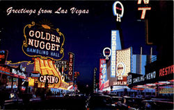 Greeting From Las Vegas, Fremont St Postcard