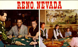 Typical Gambling Casino Reno, NV Postcard Postcard