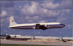 AEROCHAGO Douglas DC-7CF Aircraft Postcard Postcard