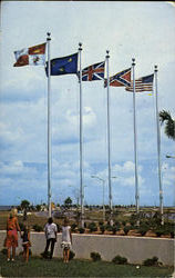 The Five Flags Of Pensacola'S Historic Postcard