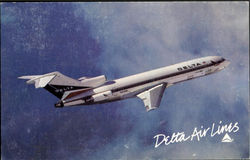 DELTA AIRLINES Boeing 727 Postcard