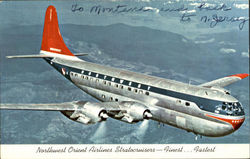 Northwest Orient Airlines Stratocruisers Postcard