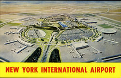 New York International Airport Postcard
