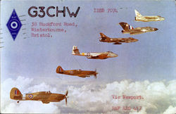 Member Of The Royal Air Force Amateur Radio Society. Postcard