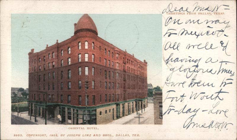 Oriental Hotel Dallas Texas