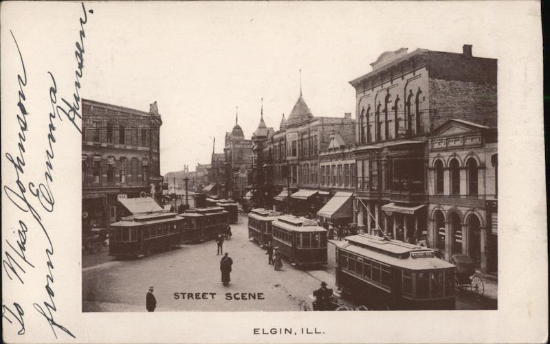 Street Scene Elgin Illinois