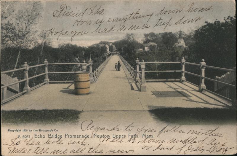 Echo Bridge Promenade Newton Upper Falls Massachusetts
