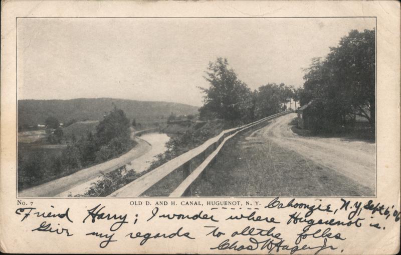 Old D. and H. Canal, Huguenot, N.Y. New York