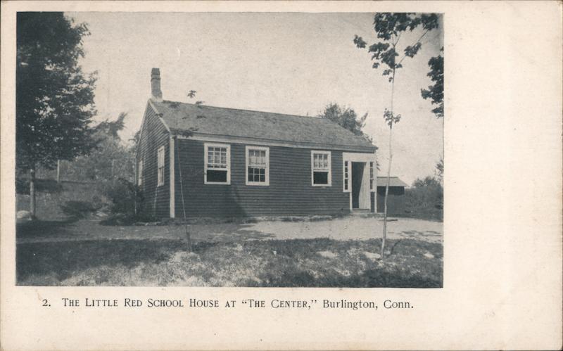 The Little Red School House at The Center Burlington Connecticut