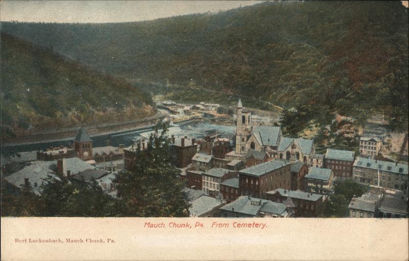 Aerial View from Cemetary Jim Thorpe Pennsylvania