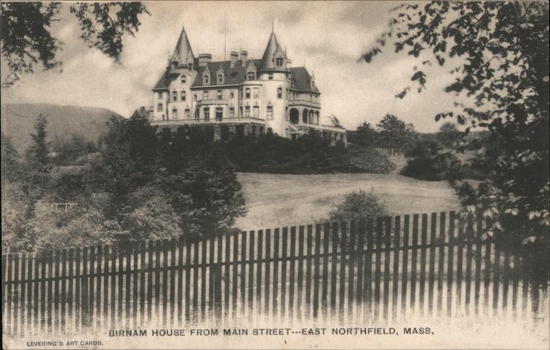 Birnam House From Main Street East Northfield, MA Postcard