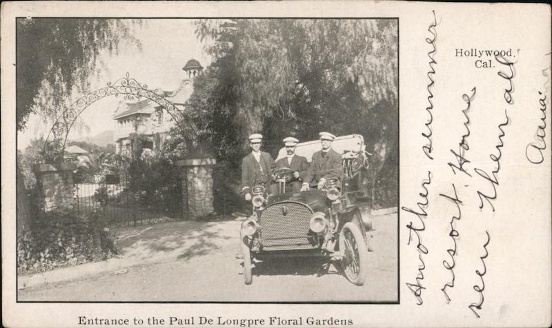 Entrance to the Paul De Longpre Floral Gardens Hollywood California