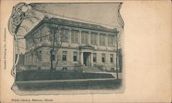 Public Library Building Postcard