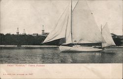 Yacht "Flaneur" Postcard