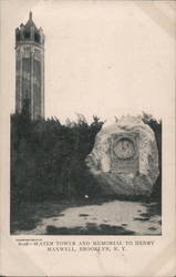 Water Tower and Memorial to Henry Maxwell Brooklyn, NY Postcard Postcard Postcard