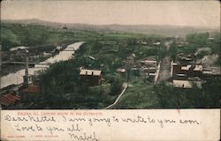 Looking South to the Outskirts of Galena, ILL Postcard