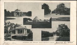 Scenes on Belle Isle Postcard