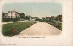 Pergola in the Paseo Kansas City, MO Postcard Postcard Postcard