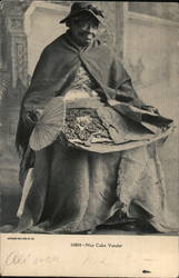 Nut Cake Vendor Postcard