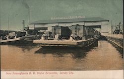 New Pennsylvania R.R. Docks Greenville Postcard