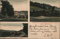 Greetings from Fleischmann's and Griffin Corners Postcard